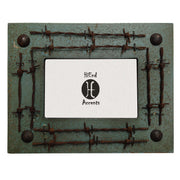 Barbwire - 4" x 6" Double Barbwire  - Turquoise