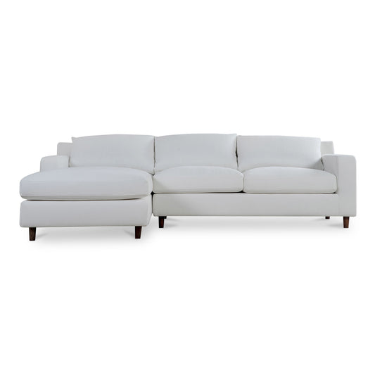 Hutton - Left Sectional - White