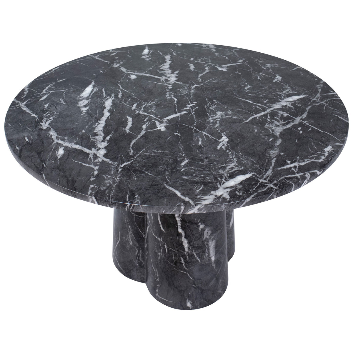 Selina - Dining Table - Black Marble