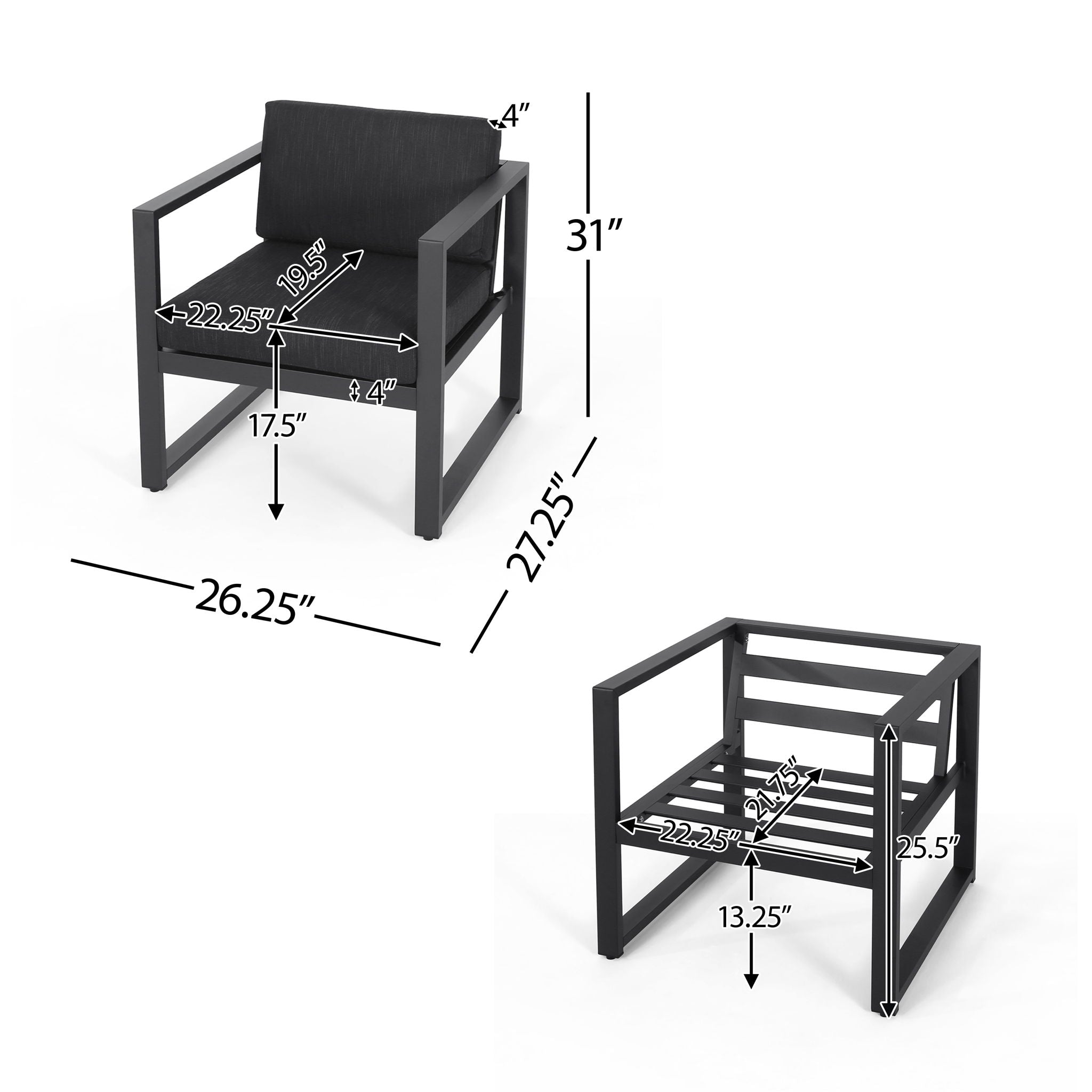Navan - Outdoor Patio Club Chair