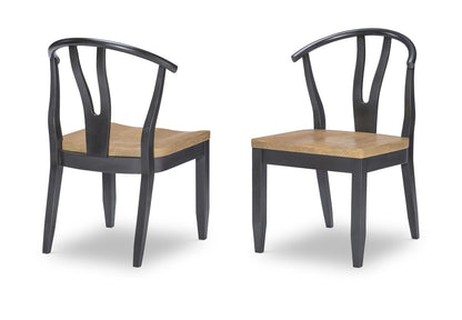 Franklin - Wishbone Back Side Chair (Set of 2) - Harvest Oak