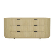 Olivia - Dresser With 6 Drawers - Oak