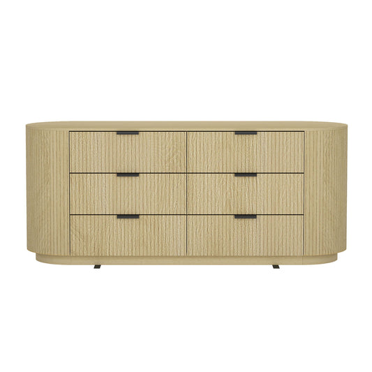 Olivia - Dresser With 6 Drawers - Oak