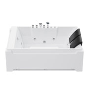 Xavier - Massage Double Bathtub - Milk White