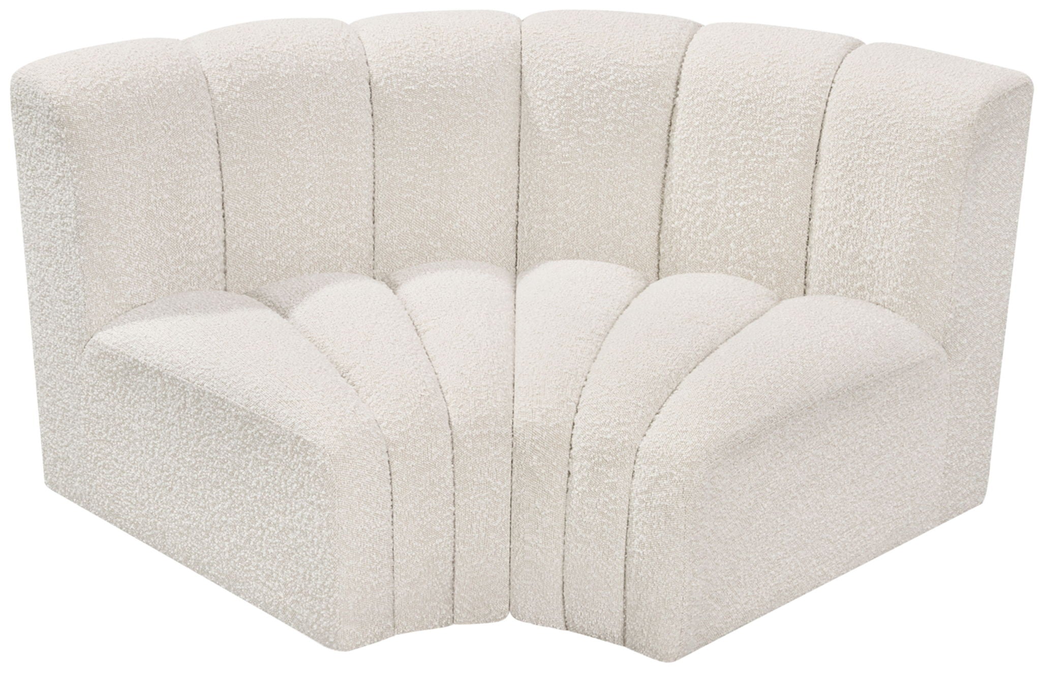 Arc - Boucle Fabric 2 Piece Modular Sofa