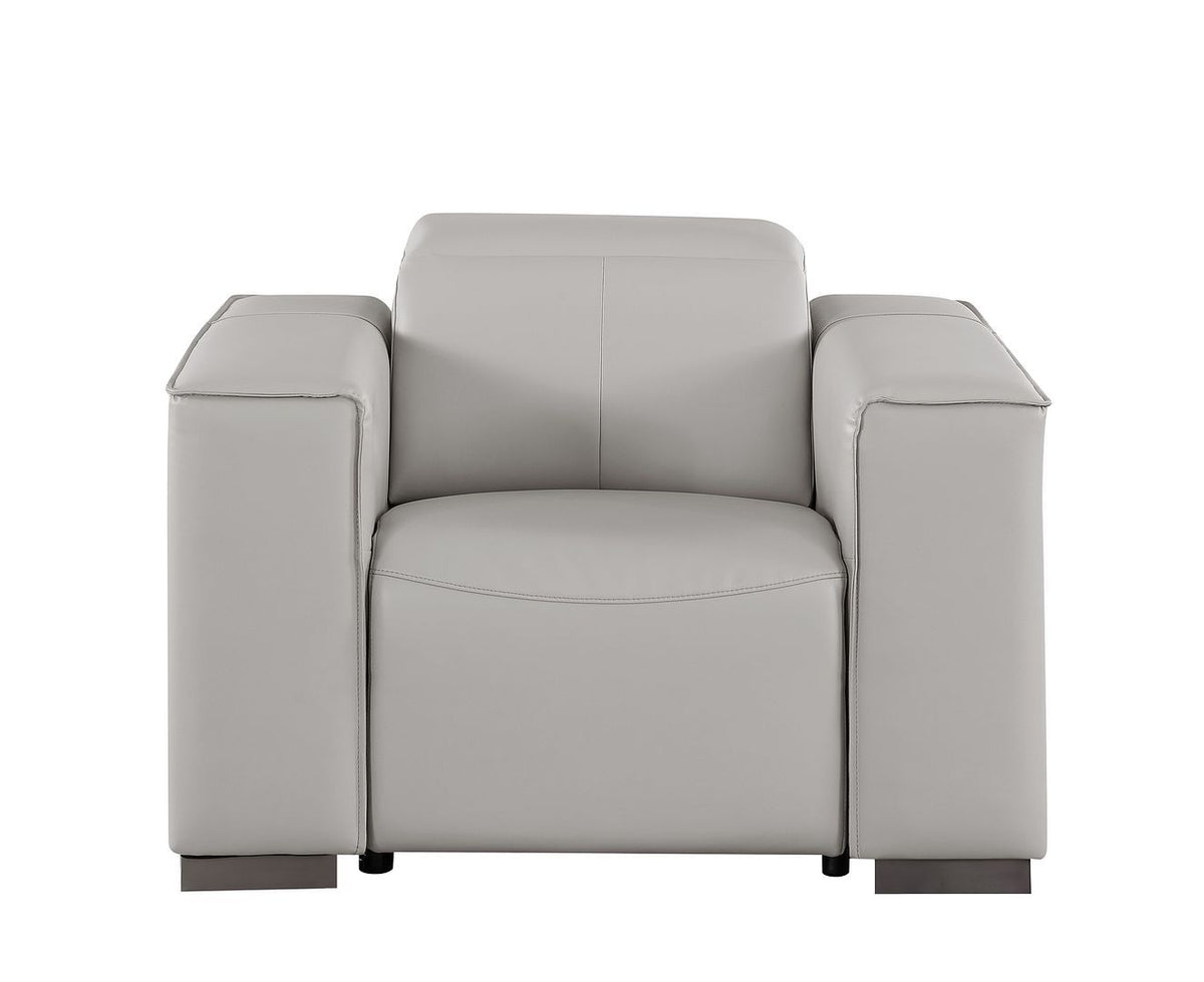 1208 - Leather Power Reclining Chair With Power Headrest