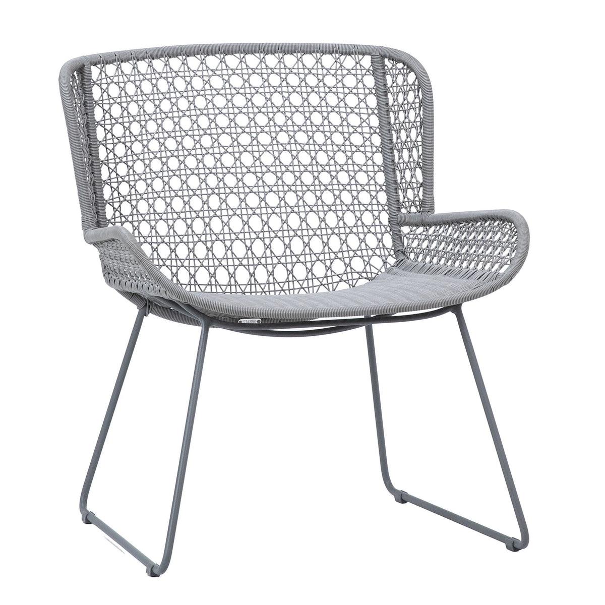 Korina - Outdoor Occasional Chair - Light Gray And Gray