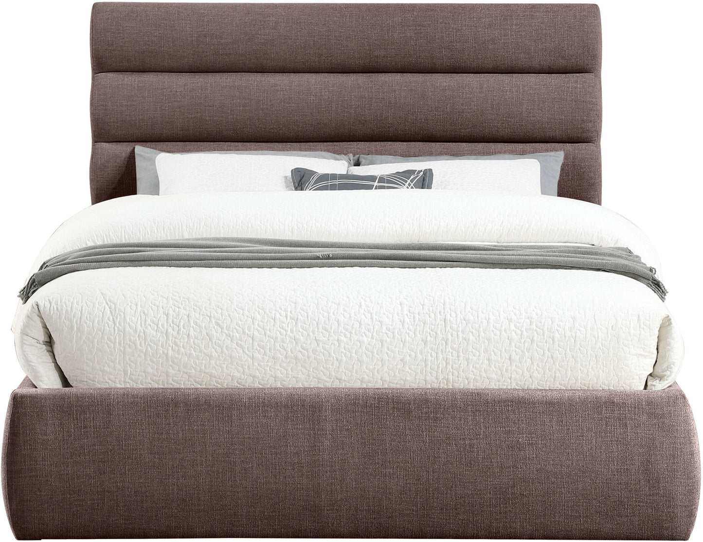 Adam - Linen Fabric Bed With 52" Headboard