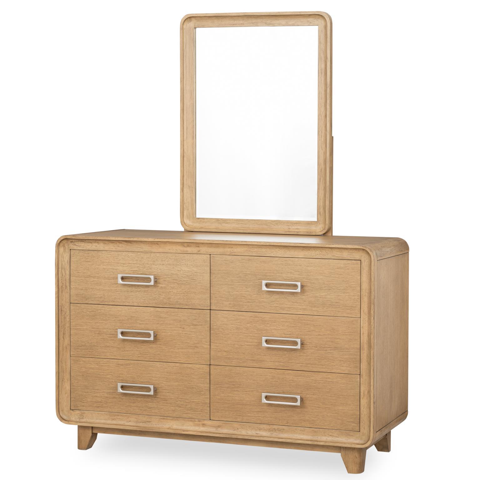 Theo - Beveled Mirror - Desert Oak
