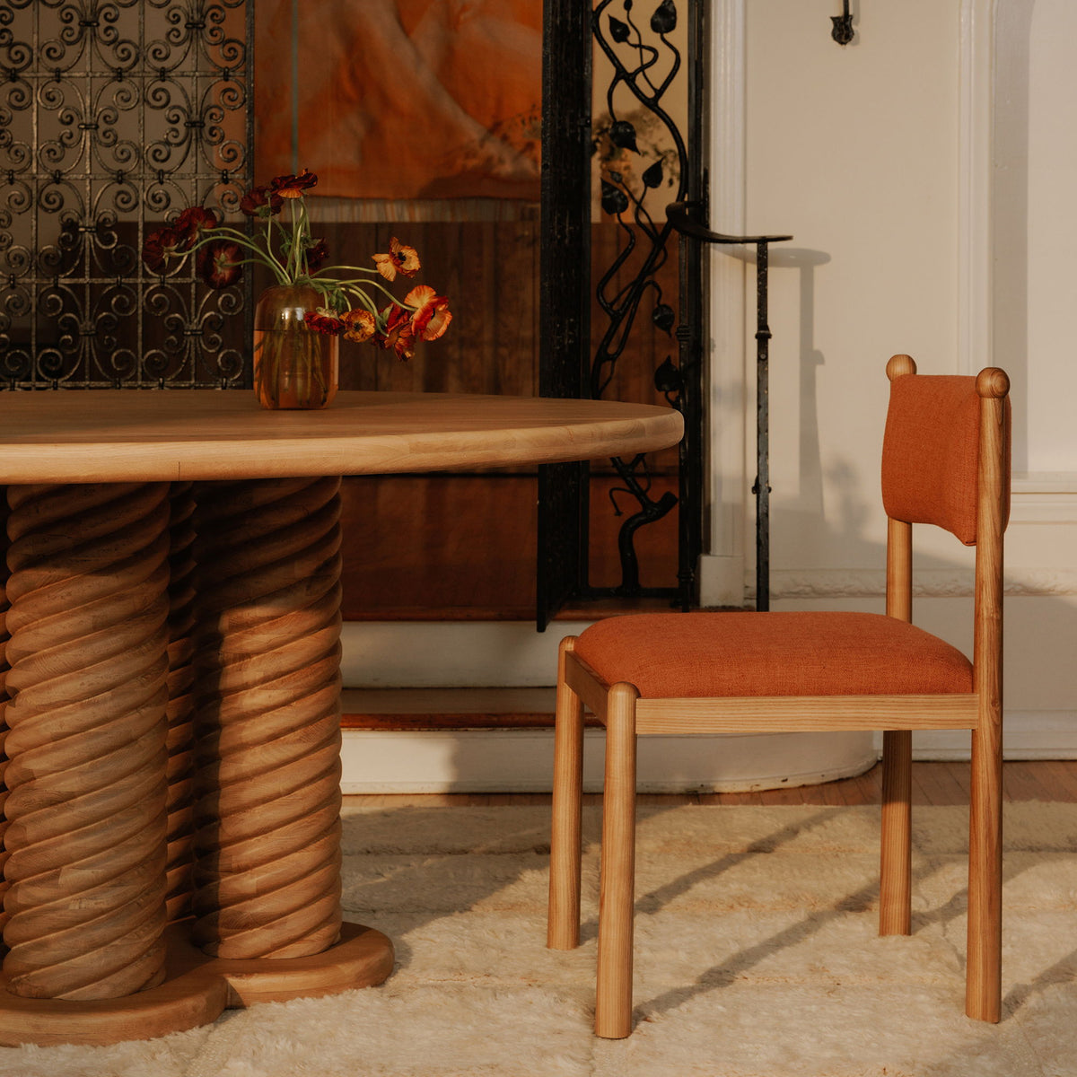 Villetta - Dining Chair (Set of 2) - Deep Pink