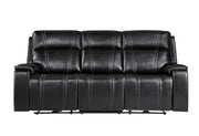 U8880 - Power Reclining Sofa With Armrest Cupholder, DDT With Watch Charger - Black
