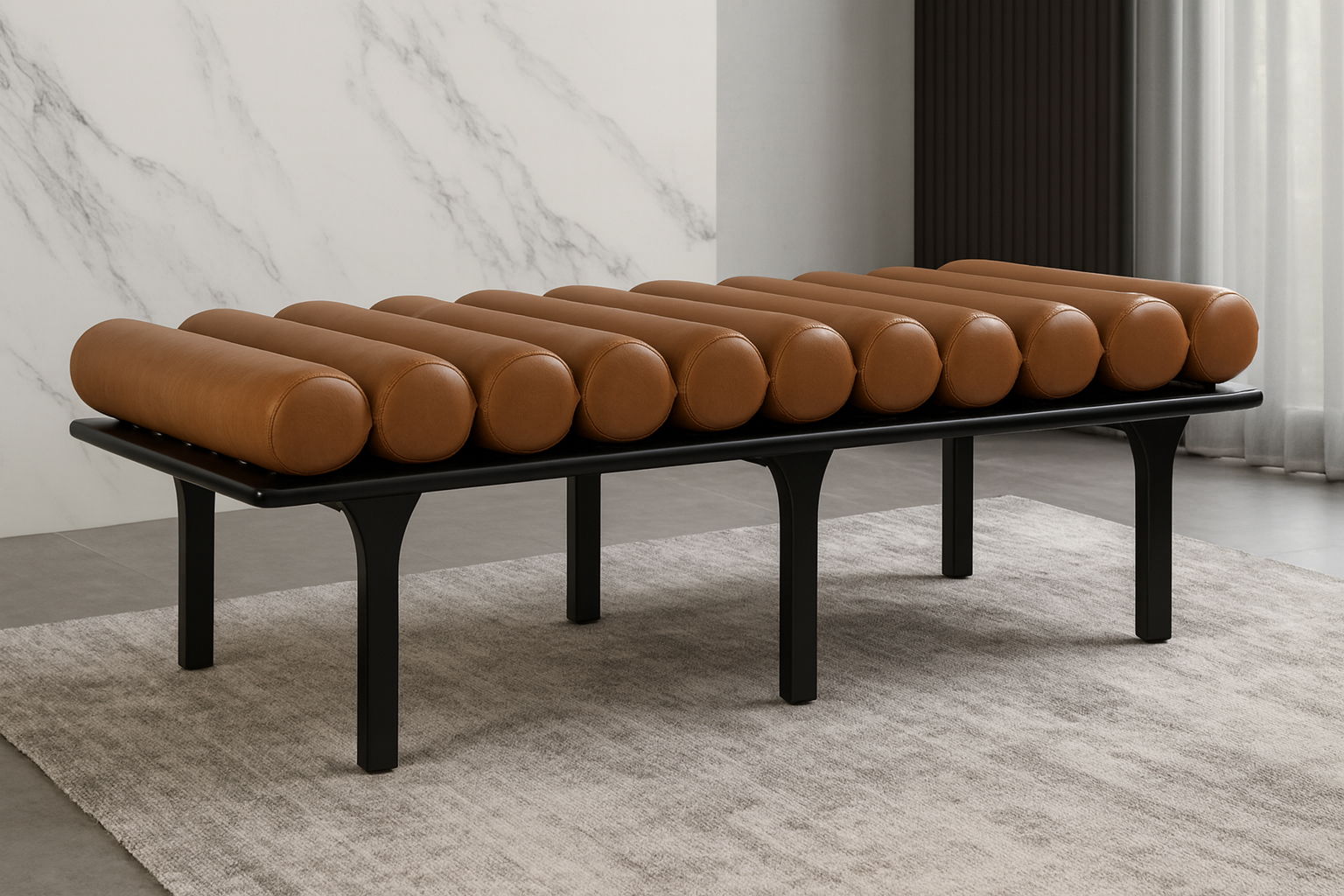 Landon - Bench With Black Base