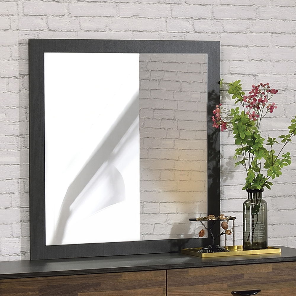 Eos - Mirror - Walnut & Black