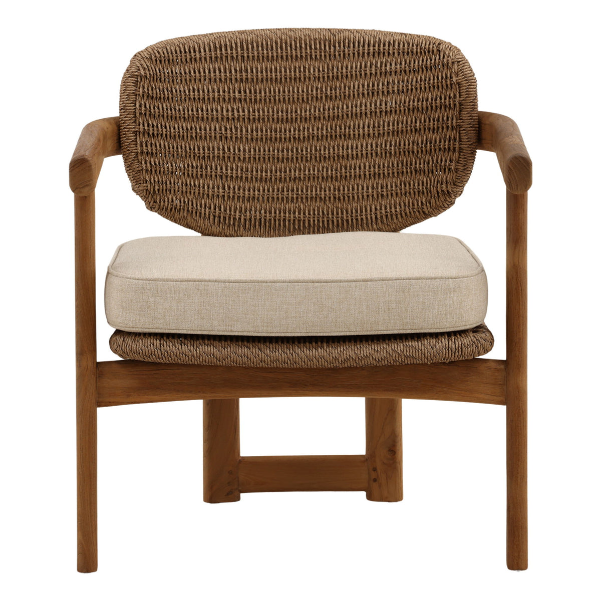 Alva - Outdoor Occasional Chair - Sand And Light Brown
