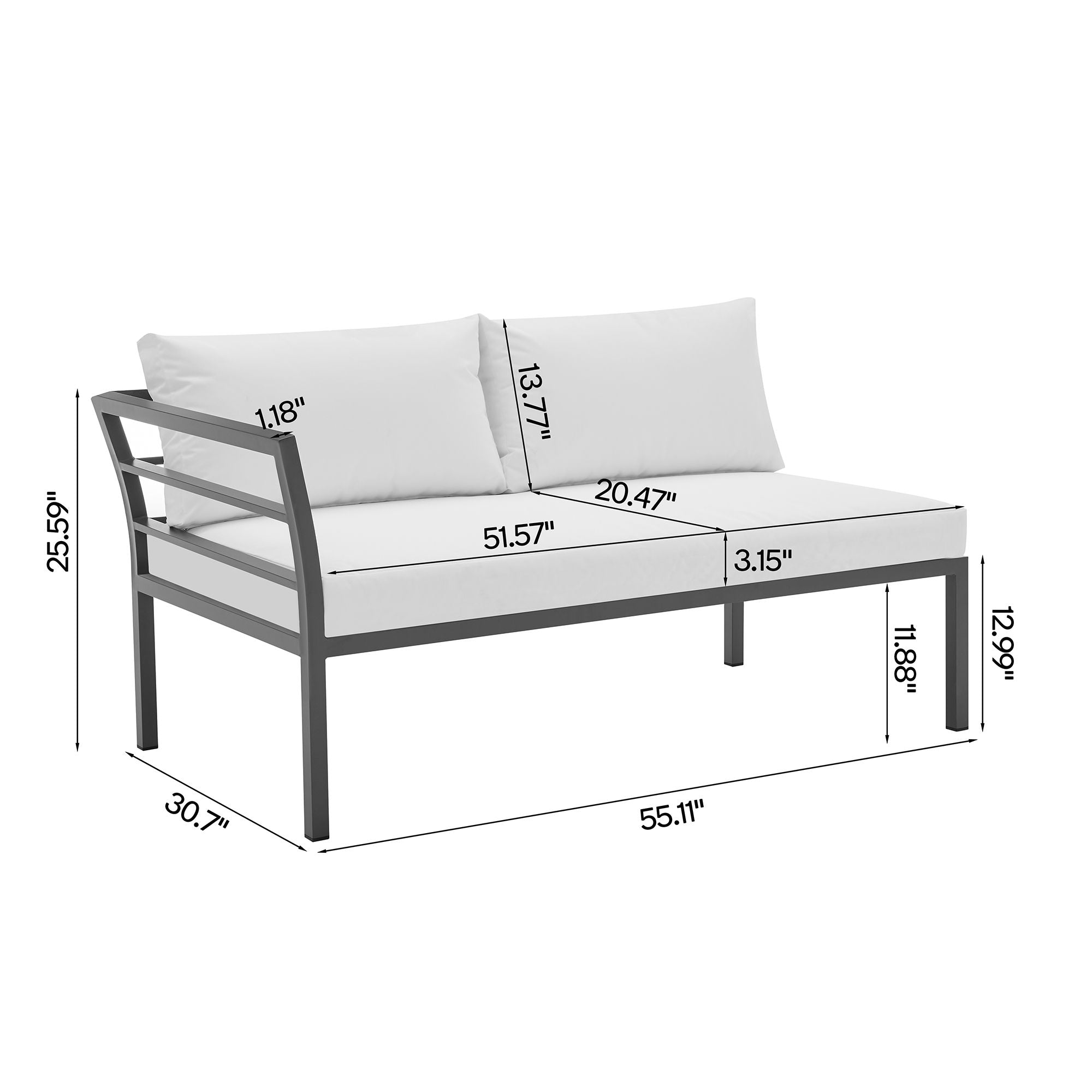 Sunnyside - 5 Piece Outdoor Conversation Set