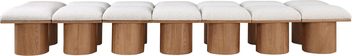 Pavilion - 14 Piece Modular Bench With Brown Base