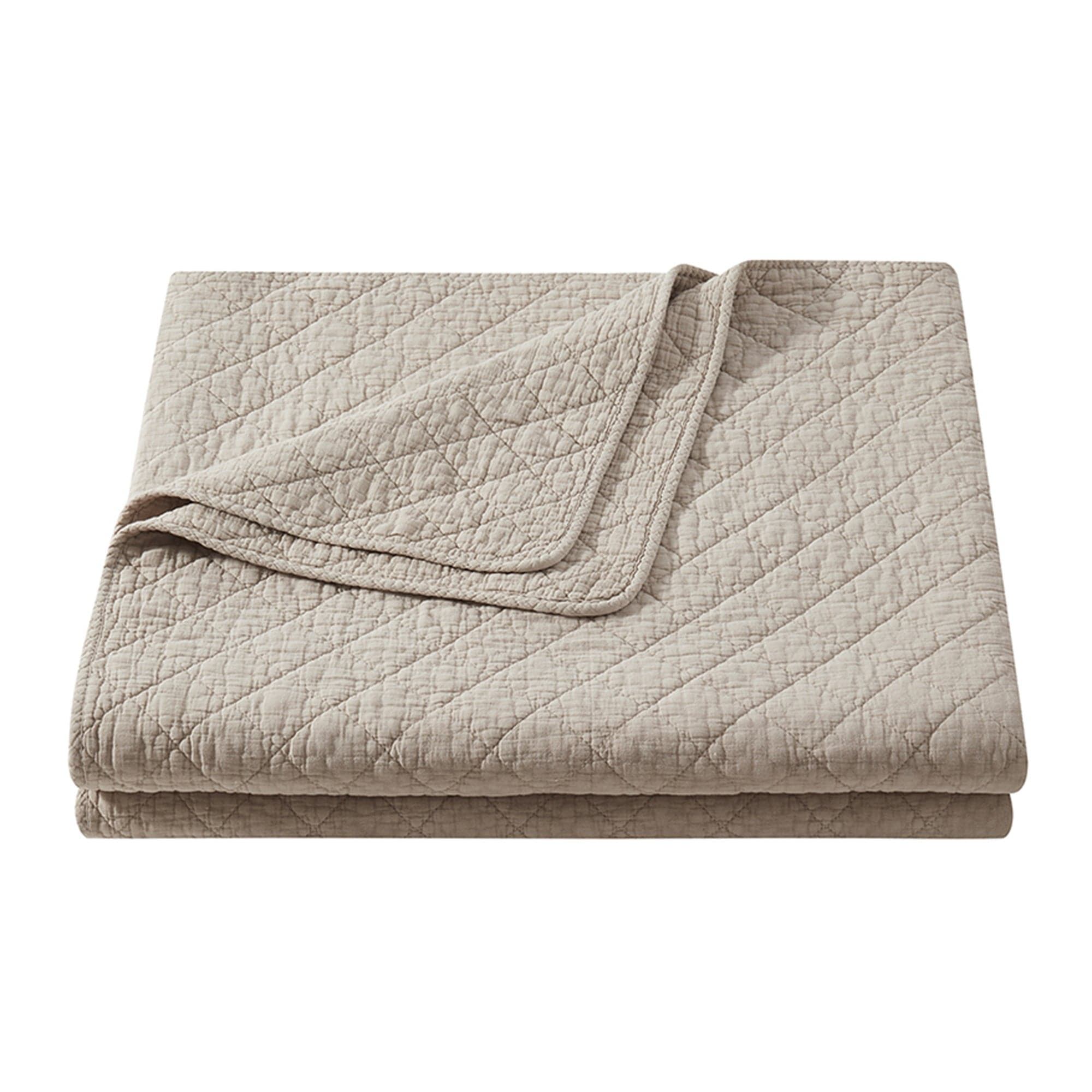 Cotton Gauze - Twin Stonewashed Quilt - Sable