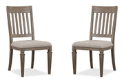 Lancaster - Dining Side Chair With Upholstered Seat (Set of 2) - Dovetail Gray