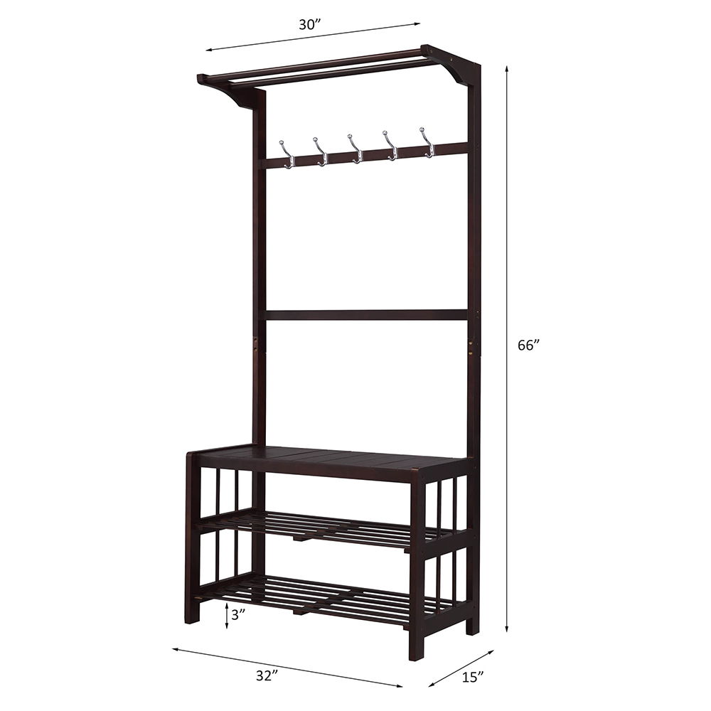 Pieria - Hall Tree - Espresso