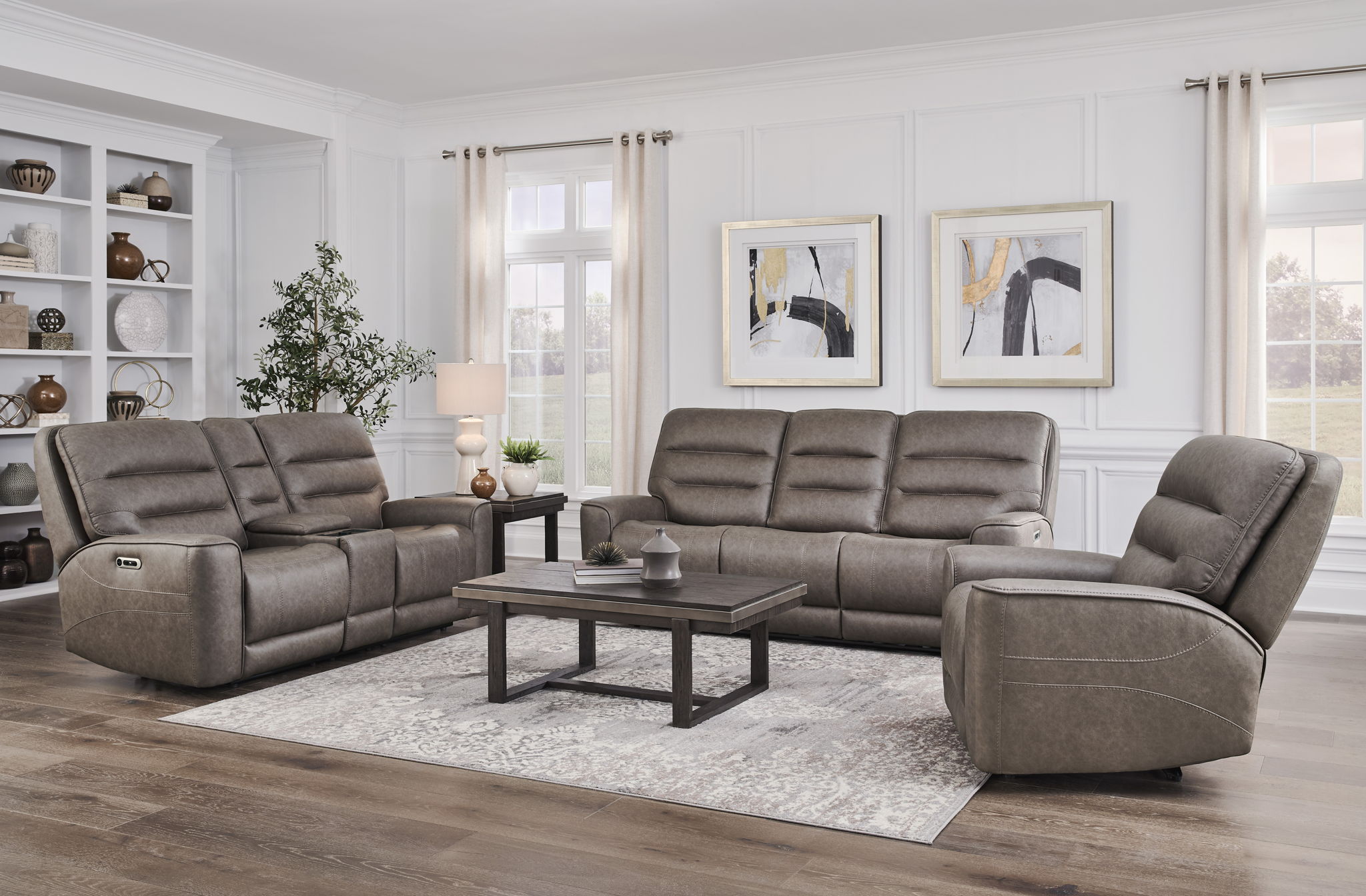Lawson - Zero Gravity Power Recliner (Set of 2) - Sydney Brunette