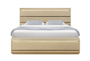 Genesis - Queen Bed With LED - Gold