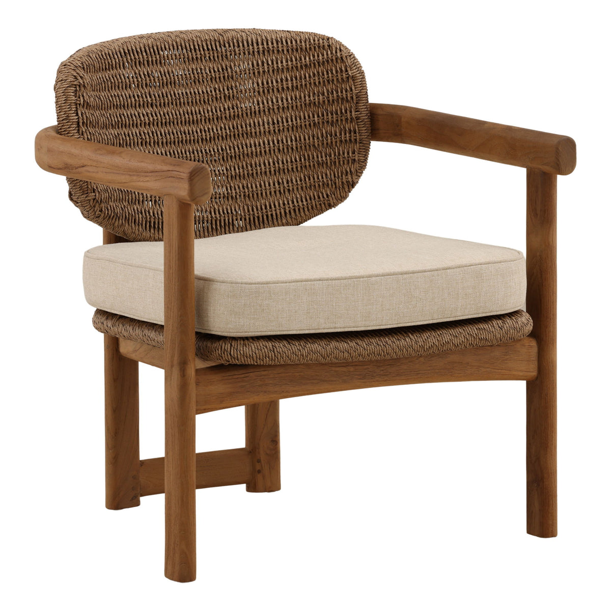 Alva - Outdoor Occasional Chair - Sand And Light Brown