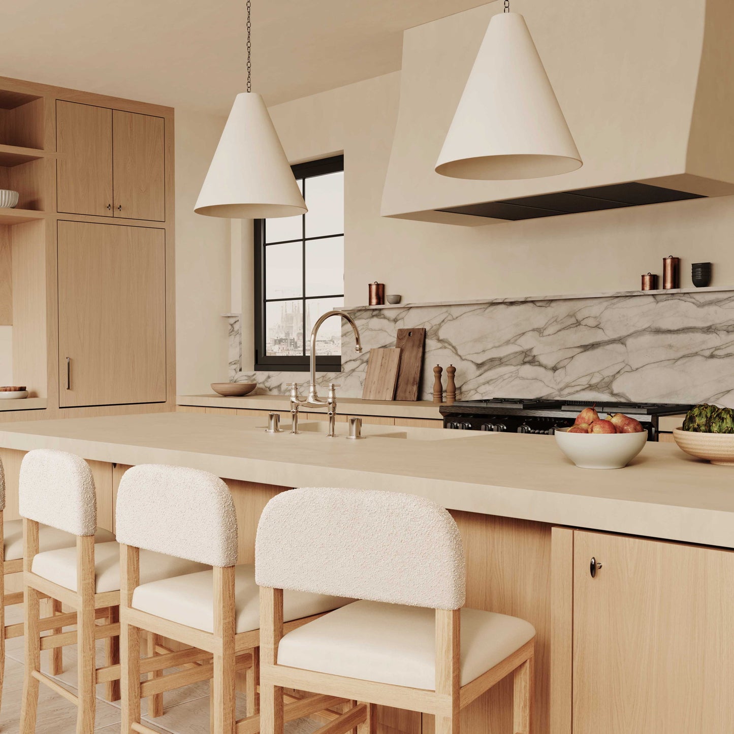 Calla - Performance Velvet Counter Stool