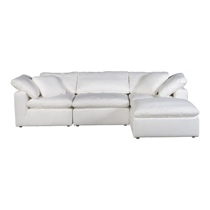 Terra - Livesmart Fabric Condo Lounge Modular Sectional - Cream