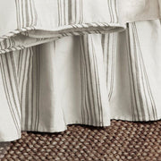 Prescott - Queen Stripe Bed Skirt - Taupe