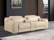 1116 - 3-Piece Modular Power Reclining Console Loveseat In With 2 Power Recliners & Power Headrests