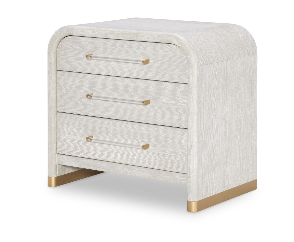 Miramar - Three Drawer Nightstand - Oyster