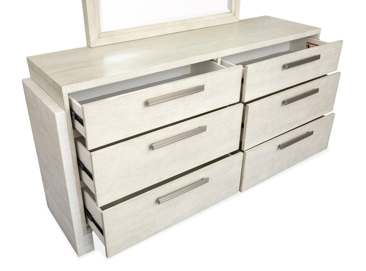 Lorelei - Double Drawer Dresser - Misty Cloud