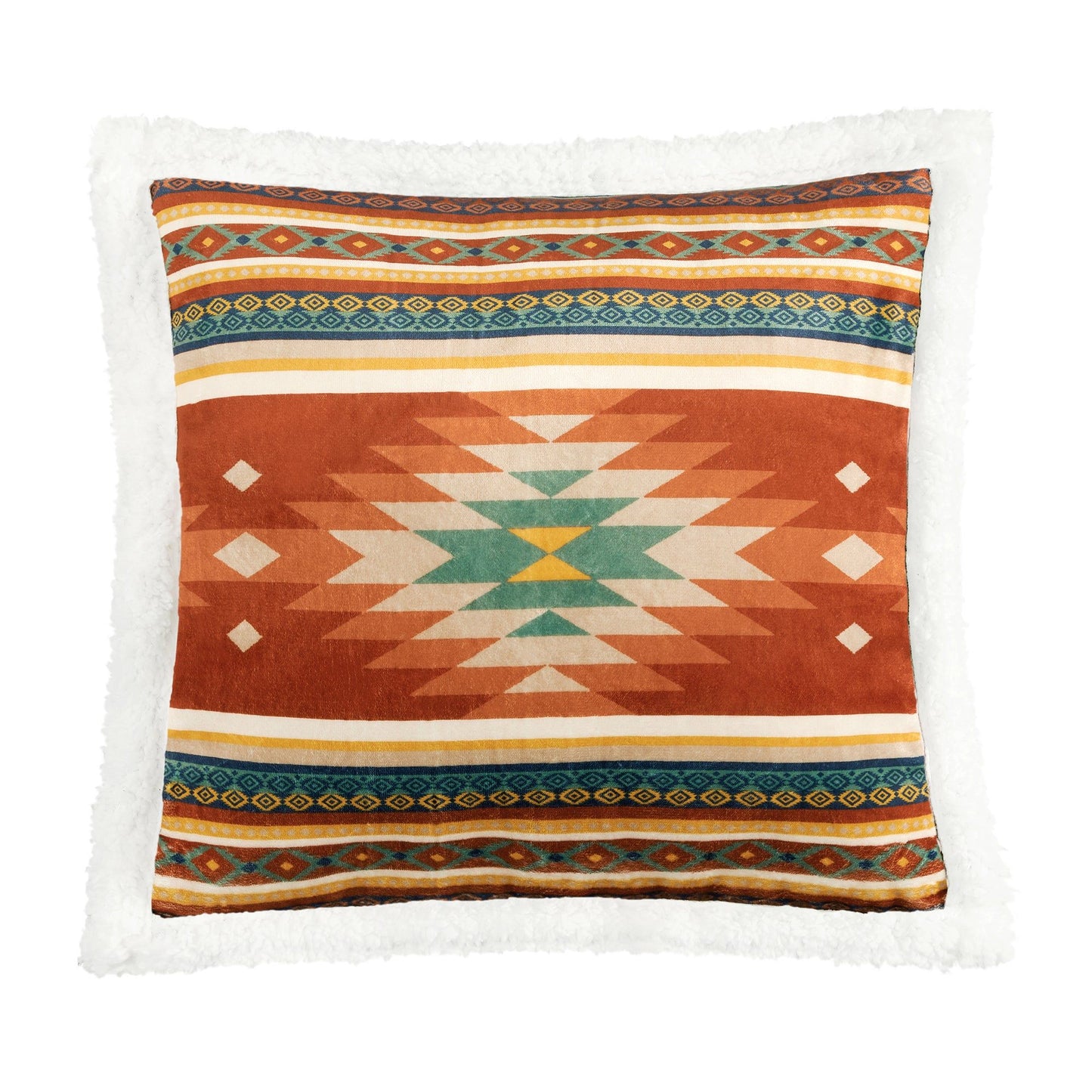 Campfire - Del Sol Campfire Sherpa Pillow 6 Per Carton - Multi Color