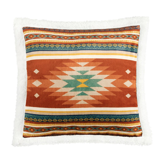 Campfire - Del Sol Campfire Sherpa Pillow 6 Per Carton - Multi Color
