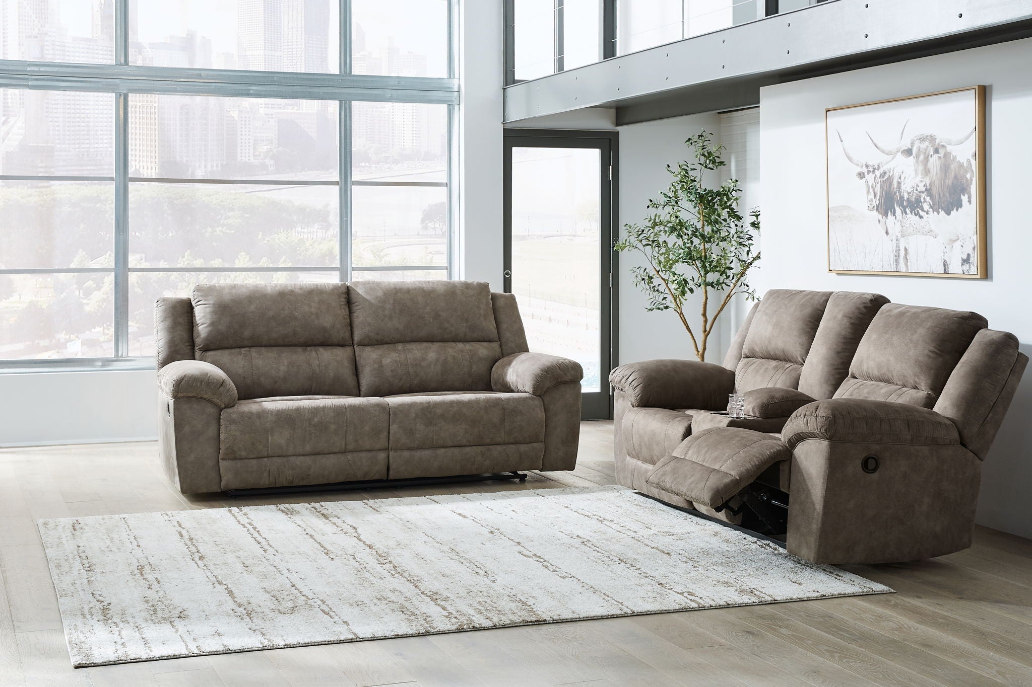 Laresview Reclining Living Room Set - Thumbnail 3