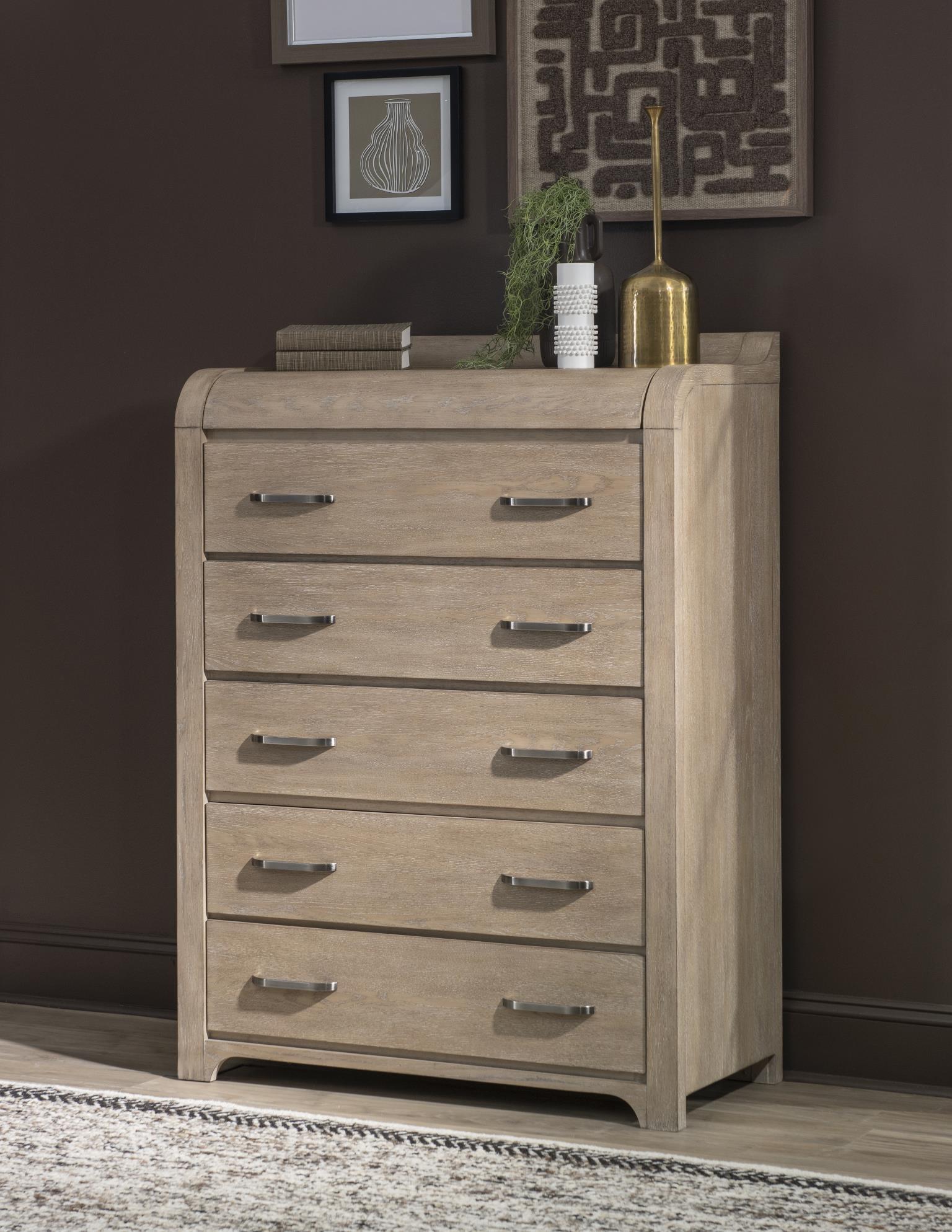 Flow - 5 Drawer Chest - Sandstone