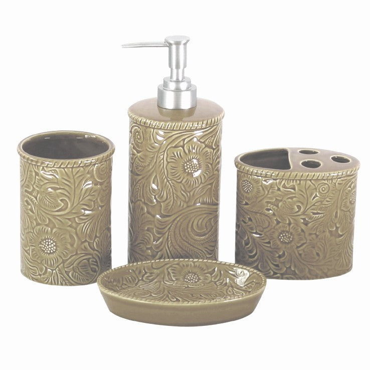 Savannah - Bathroom Sets (Set of 6) - Taupe