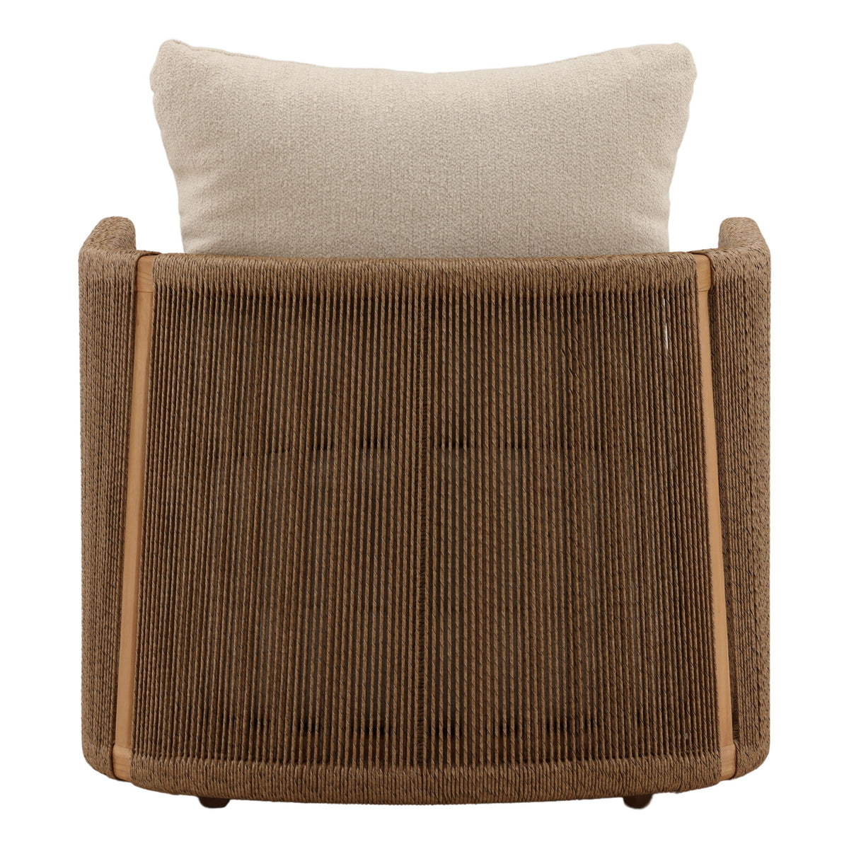 Zosia - Outdoor Sofa Chair - Sand And Natural