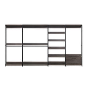 Monica - Walk-In Closet System, Modular Storage - Rustic