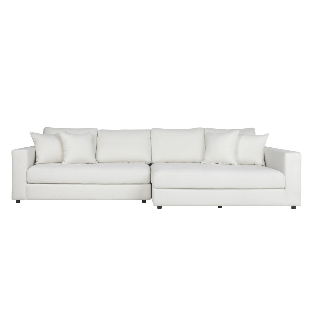 Maxine - Chaise Sectional - Ivory