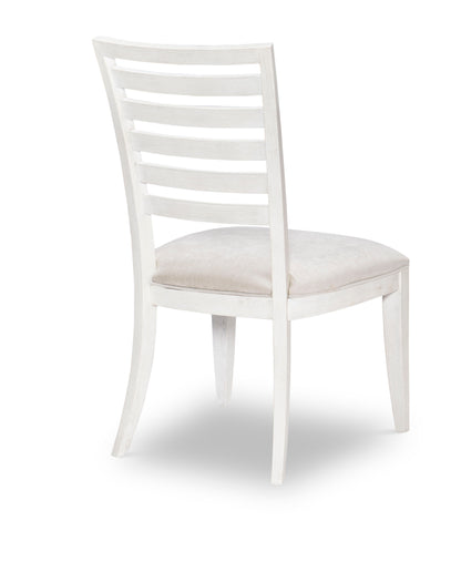 Edgewater Sand Dollar - Ladder Back Side Chair (Set of 2) - White