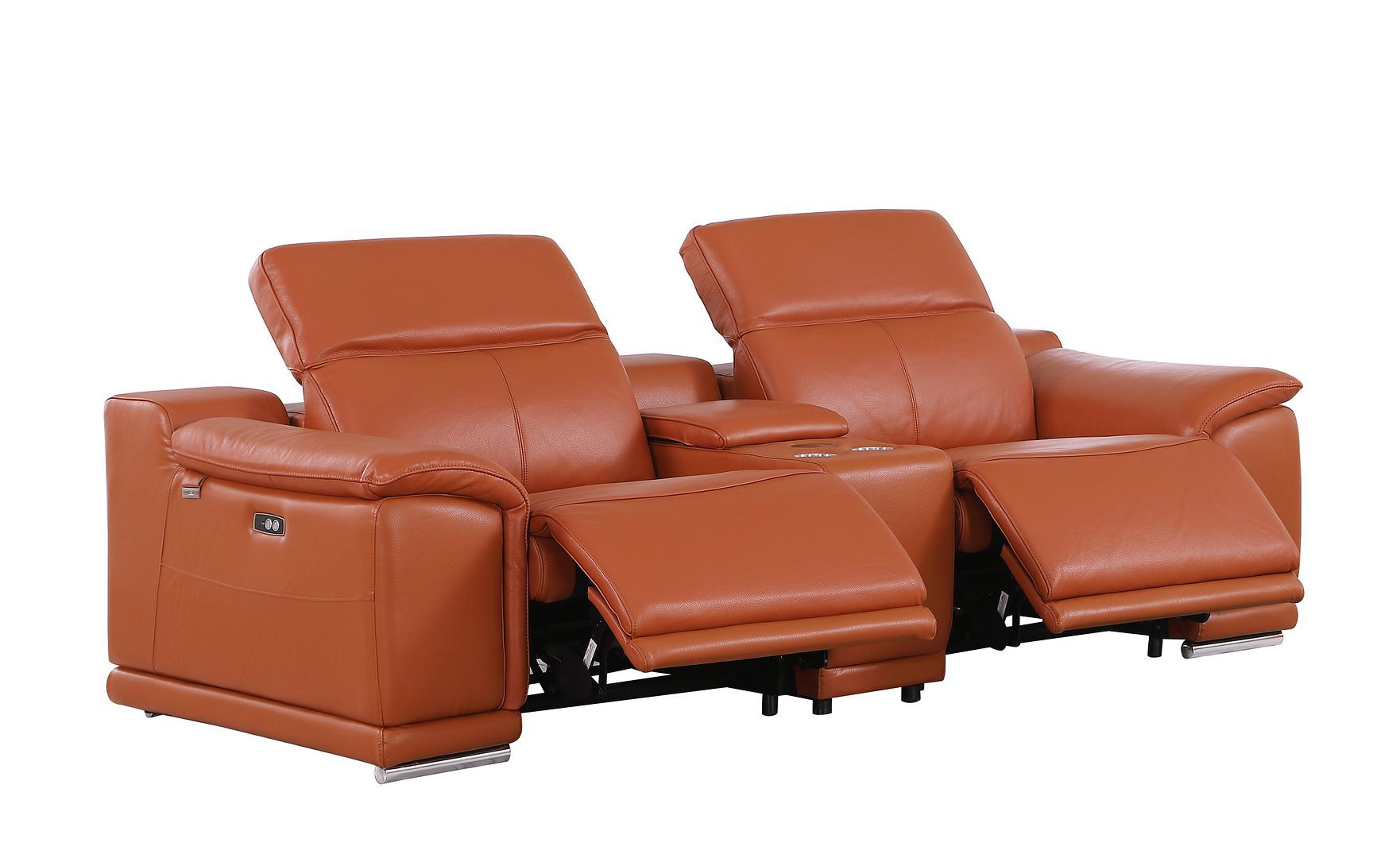 9762 - 7-Piece Modular Power Reclining Sofa, Loveseat And Chair Set With 5 Power Recliners In