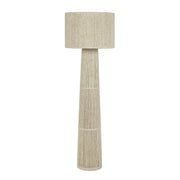 Tapered - Chenille Fiber Floor Lamp - Natural