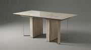 Luce - Dining Table - Beige / Light Brown