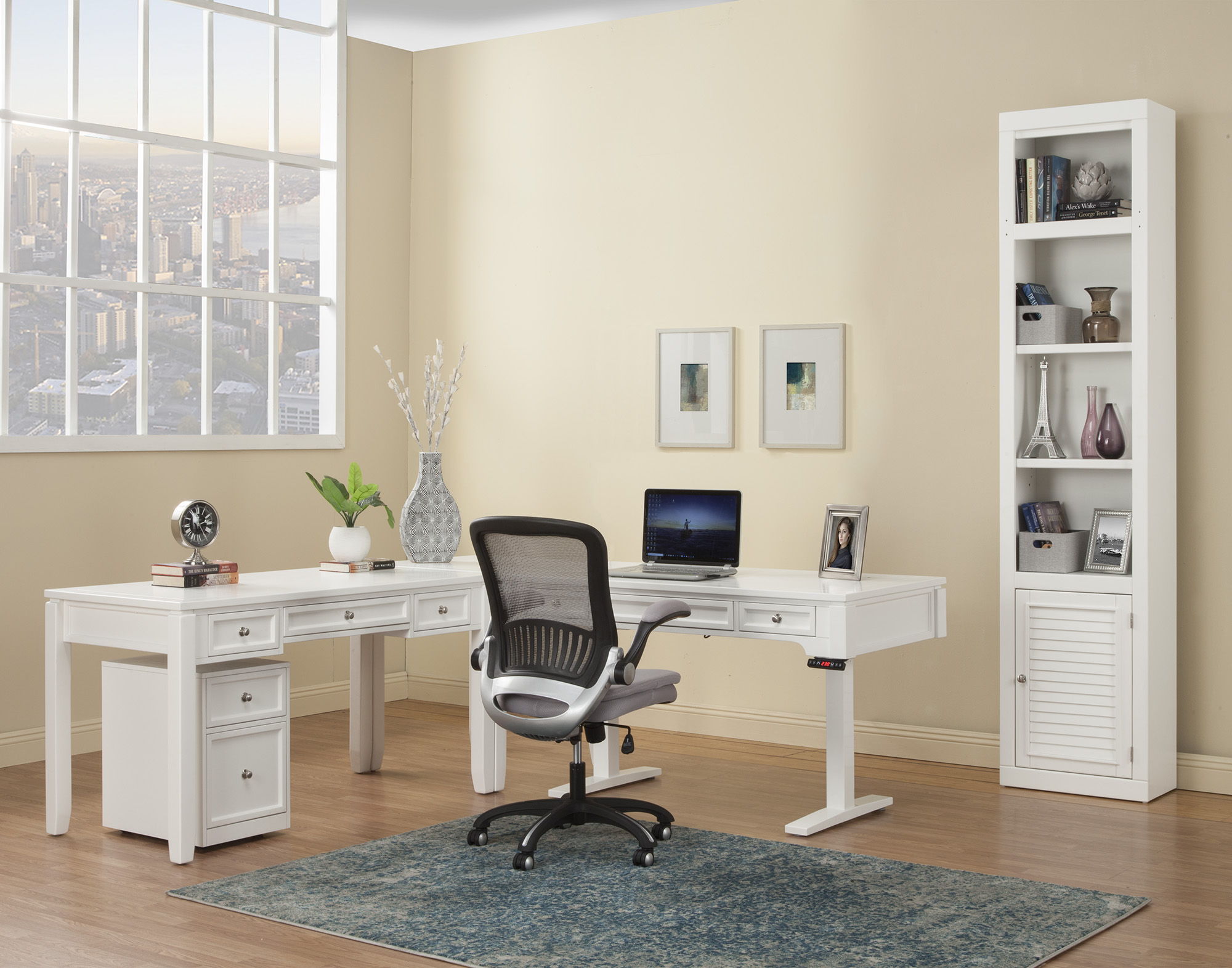 Boca - Rolling File Cabinet - Cottage White