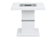 Monaco - End Table - White