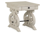 Bronwyn - Rectangular End Table - Alabaster