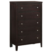 Payton - 5 Drawer - Cappuccino