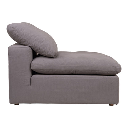 Clay - Livesmart Fabric Slipper Chair - Light Gray