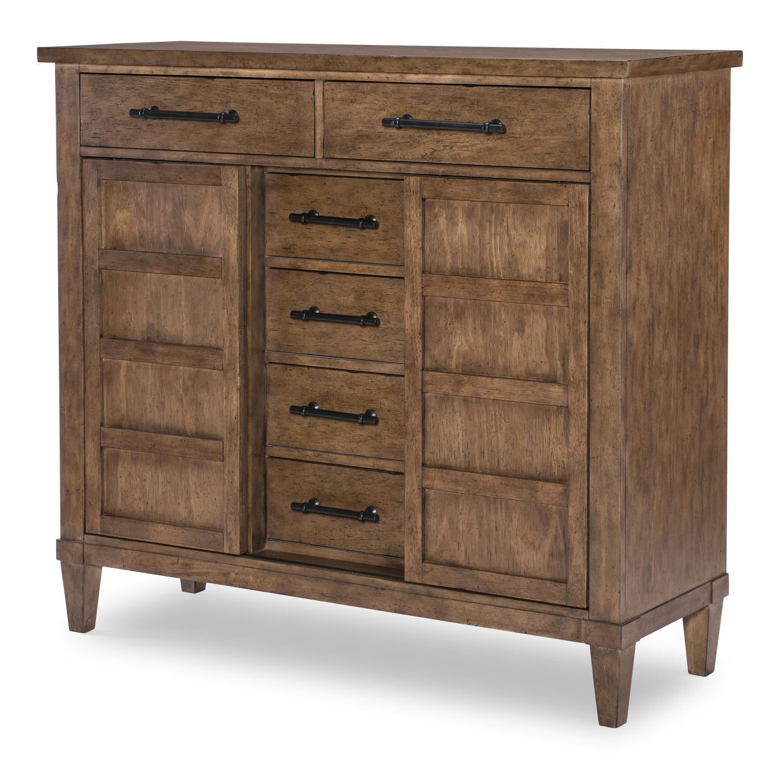 Artisan's Place - Door Drawer Chest - Vintage Pine Ironwood